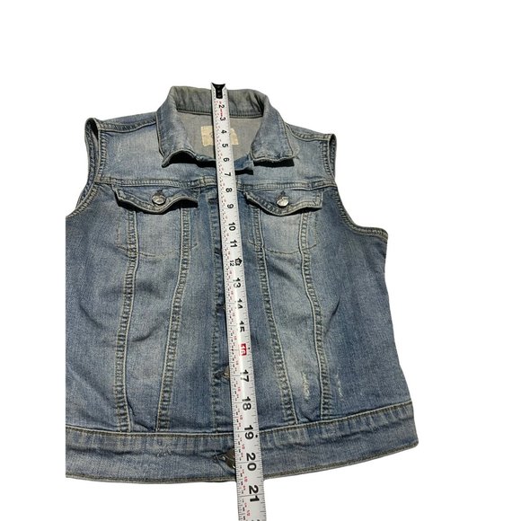 Jessica Simpson Y2K denim vest size: Medium - Picture 7 of 11